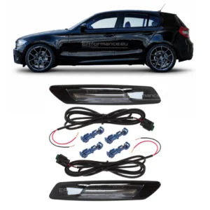 bmw e81 e82 e87 e88 tamsinti posūkiai f stiliaus dinaminiai lci ir prelci pagrindinė