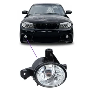 bmw e81 e82 e87 e88 miglas lukturis caurspīdīgs labā puse galvenais