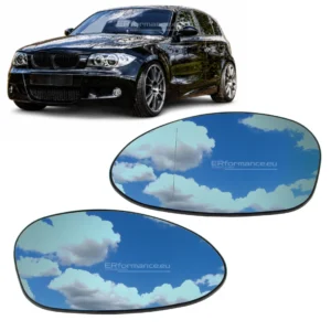 BMW E81 e82 e87 e88 veidrodėlių stikliukai pre lci 2004 2005 2006 2007 2008 pagrindinė