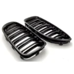 bmw f06 f12 f13 dvigubos grotelės, blizgios juodos iš šono