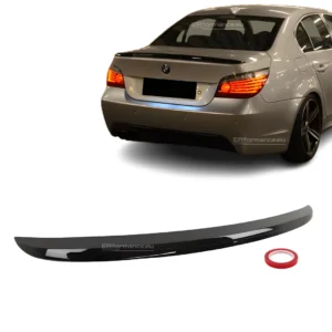 bmw e60 m5 stiliaus spoileris blizgus juodas pagrindinė