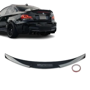 bmw e82 m4 stiliaus spoileris blizgus juodas pagrindinė