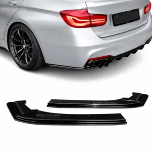 bmw f30 f31 galinio bamperio spliteriai blizgūs juodi pagrindinė