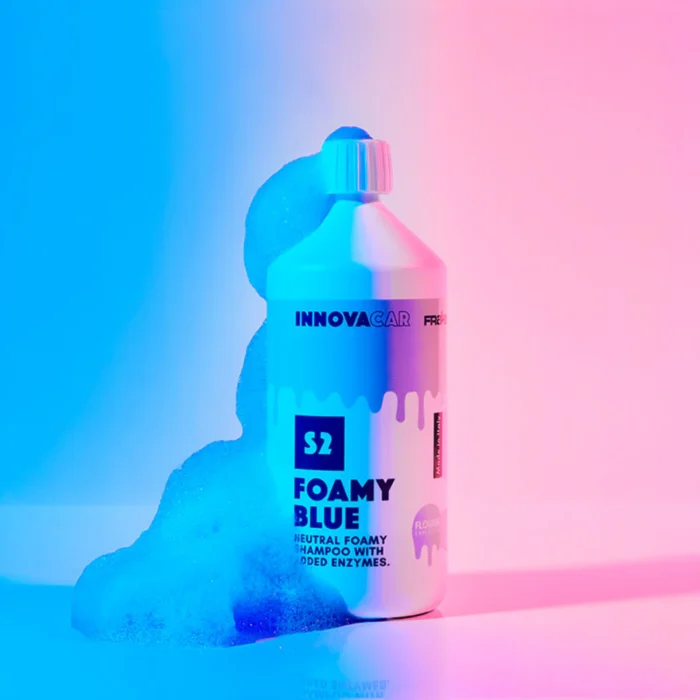 aktyvios putos mėlynos innovacar 1000 ml 1l su fonu