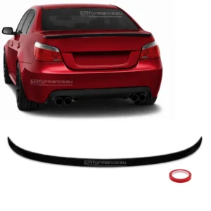BMW E60 M performance spoileris mp blizgus juodas pagrindinė