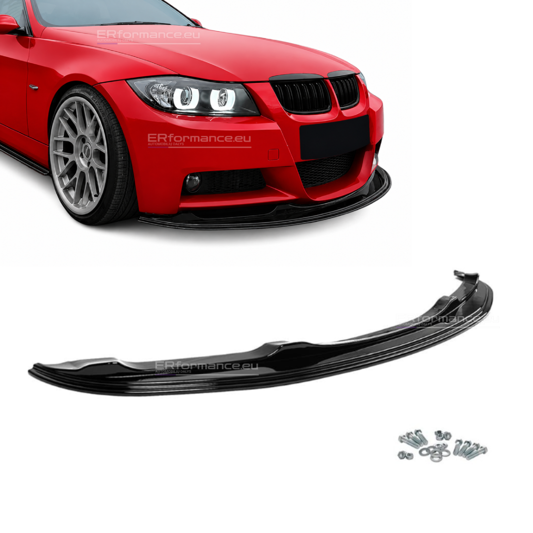 bmw-e90-e91-prelci-mlipas bmw e90 e91 pre lci lipas m tech sport blizgus juodas pagrindinė
