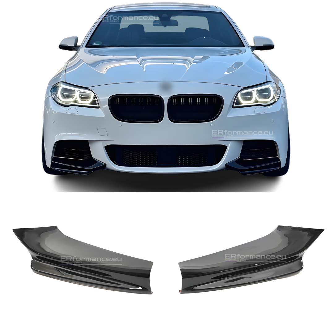 bmw-f10-f11-spliteriai-blizgus-juodi-1 bmw f10 f11 spliteriai pažeminimai blizgūs juodi m tech bamperiui priekiniai pagrindinė