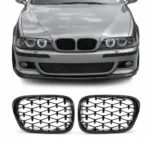 bmw e39 diamond grotelės blizgios juodos lci prelci pagrindinė