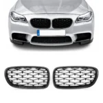 bmw-f10-f11-diamond-restes-spīdīgi-melnas-galvenais
