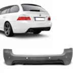 bmw e61 m tech galinis bamperis su pdc lci facelift 2007 2008 2009 2010 pagrindinė