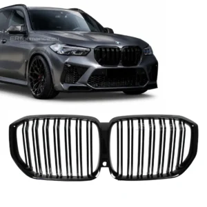 bmw x5 g05 pre lci dvigubos grotelės blizgios juodos pagrindinė