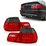 bmw e46 galiniai žibintai coupe led tamsinti pagrindinė