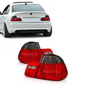 bmw e46 galiniai žibintai sedano led tamsinti lci pagrindinė