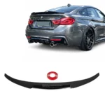 bmw f36 m4 spoileris blizgus juodas pagrindinė