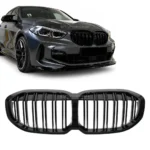 bmw f40 dvigubos grotelės blizgios juodos pre lci pagrindinė