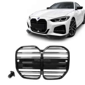 bmw g22 g23 grotelės blizgios juodos pagrindinė