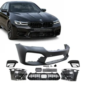 bmw g30 g31 lci m5 look priekinis bamperis gruntuotas pagrindinė